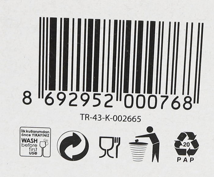 Lav Set 6 Vasos-Copas Agua 305Cc Colección Rena (8 Cajas)