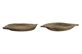 DKD Home Decor Centro Mesa Teca Chapati Pieza Unica Natural