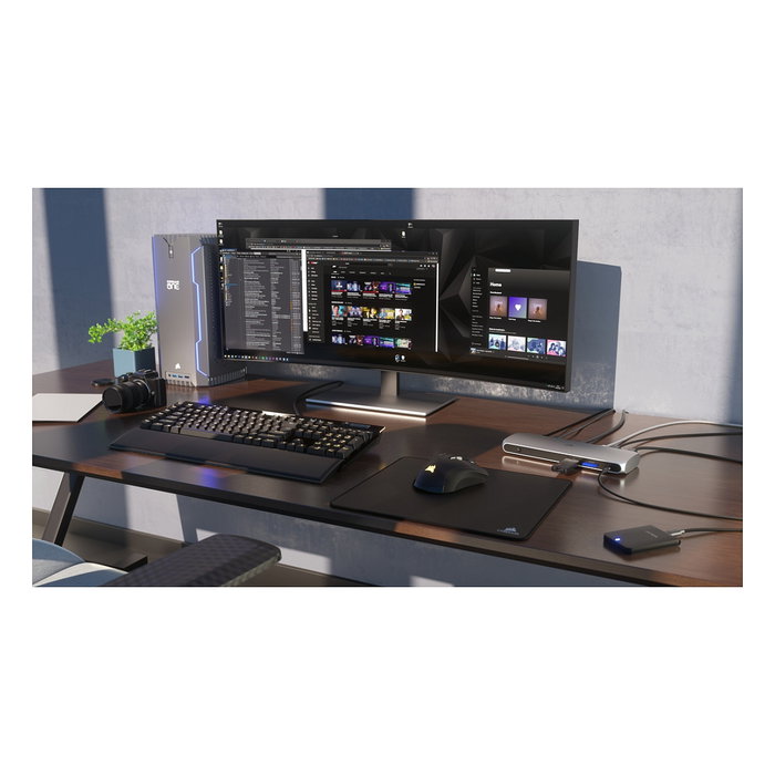 Corsair TBT100 Thunderbolt 3 Dock en acero inoxidable
