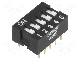 Aratas (Formerly Omron Components) A6E-5101 DIP-SWITCH de 5 secciones
