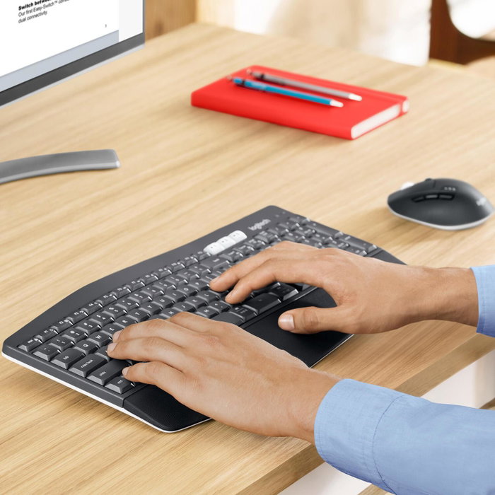 Logitech MK850 Performance Combo de Teclado y Ratón Inalámbrico QWERTZ Alemán - Negro Logitech MK850 Performance Combo de Teclado y Ratón Inalámbrico QWERTZ Alemán - Negro