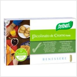 Santiveri Picolinato de Cromo Forte 40 Cápsulas - Complemento para Niveles de Glucosa y Metabolismo - Apto Veganos