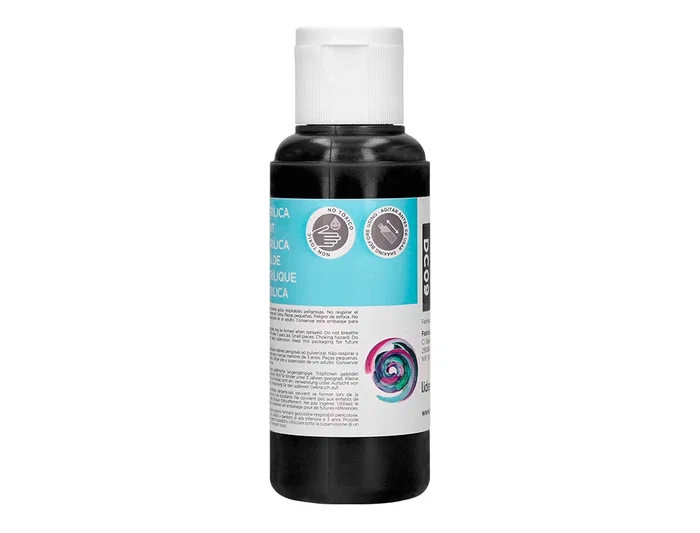Liderpapel Pintura Acrilica Bote 80 ml Negro Multisuperficie