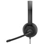 Speedlink METIS Stereo Headset con adaptador en Y, Negro