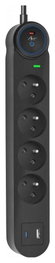 Art FU915 Regleta con 4 tomas 16A y USB A+C 3.4A