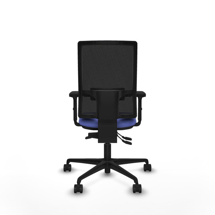 PIQUERAS Y CRESPO Silla de oficina Bormate con mecanismo Asincro, Tela Azul claro y Malla Negro
