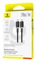 Baseus Dura Cable de Carga Rápida USB-C a USB-C 240W 1m Oro/Negro
