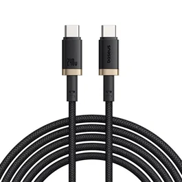 Baseus Cable Dura USB-C a USB-C 240W 1m Oro y Negro