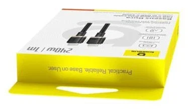 Baseus Dura Cable de Carga Rápida USB-C a USB-C 240W 1m Oro/Negro