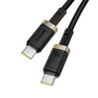 Baseus Dura Cable de Carga Rápida USB-C a USB-C 240W 1m Oro/Negro