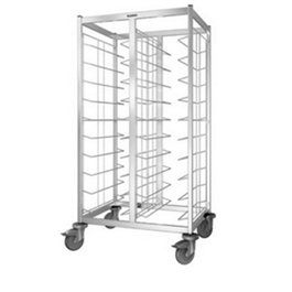 B.Pro Carro Bandejero Self TAW 2 EN de Acero Inoxidable - 1550 x 673 x 940 mm - 20 Bandejas EN