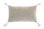 DKD Home Decor Cojín de Poliéster 50x30 Crudo con Aplicaciones