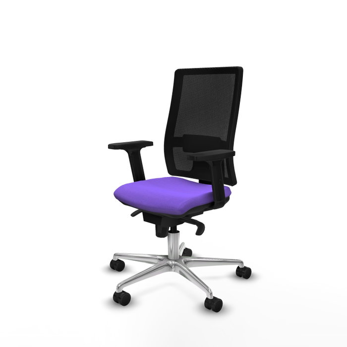 PIQUERAS Y CRESPO Silla de oficina Horna con mecanismo Sincro, Lila y Negro PIQUERAS Y CRESPO Silla de oficina Horna con mecanismo Sincro, Lila y Negro