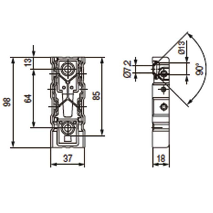 Hettich Cajetin Unifix Cincado Con Amortiguador