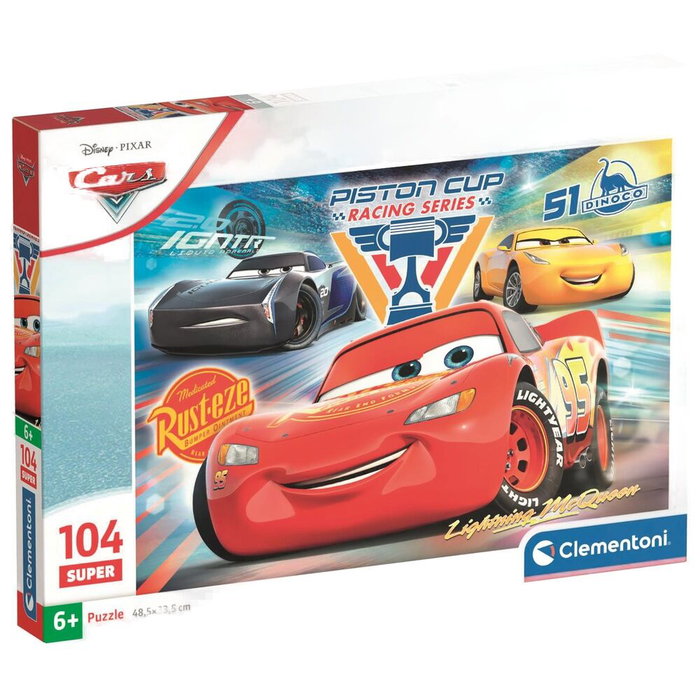 CLEMENTONI Puzzle Super Cars Disney Pixar 104 piezas CLEMENTONI Puzzle Super Cars Disney Pixar 104 piezas