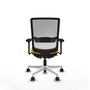 PIQUERAS Y CRESPO Silla de oficina Haches Amarillo y Blanco