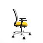 PIQUERAS Y CRESPO Silla de oficina Haches Amarillo y Blanco