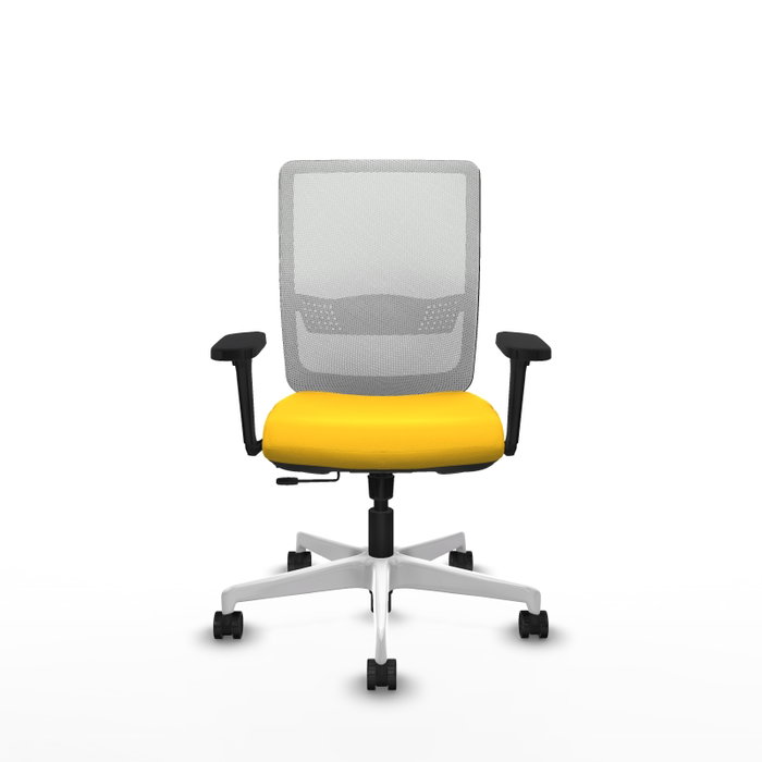 PIQUERAS Y CRESPO Silla de oficina Haches Amarillo y Blanco PIQUERAS Y CRESPO Silla de oficina Haches Amarillo y Blanco