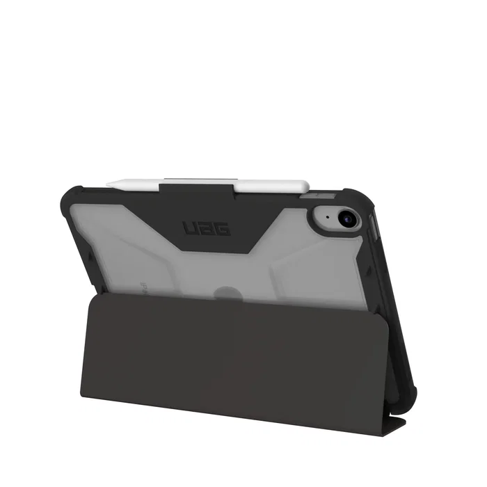 Urban Armor Gear Plyo Ice - Funda Folio Negro Translúcido con Portabolígrafo y Modo Espera para Apple iPad 10.9" (10th Generación, Modelo 2022)