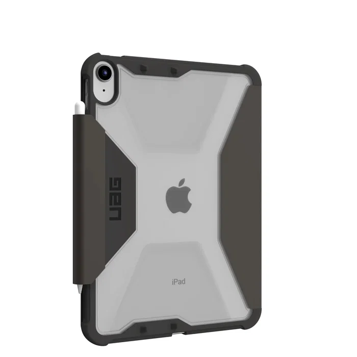 Urban Armor Gear Plyo Ice - Funda Folio Negro Translúcido con Portabolígrafo y Modo Espera para Apple iPad 10.9" (10th Generación, Modelo 2022)