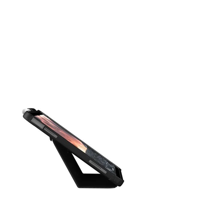 Urban Armor Gear Plyo Ice - Funda Folio Negro Translúcido con Portabolígrafo y Modo Espera para Apple iPad 10.9" (10th Generación, Modelo 2022)
