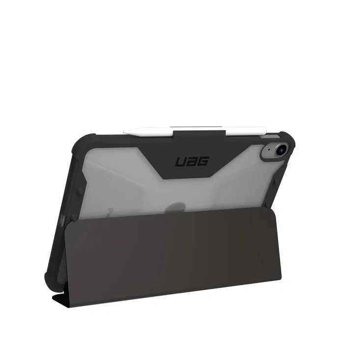 Urban Armor Gear Plyo Ice - Funda Folio Negro Translúcido con Portabolígrafo y Modo Espera para Apple iPad 10.9" (10th Generación, Modelo 2022)
