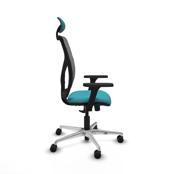 PIQUERAS Y CRESPO Silla de oficina Motilla con mecanismo Sincro, Turquesa y Gris PIQUERAS Y CRESPO Silla de oficina Motilla con mecanismo Sincro, Turquesa y Gris