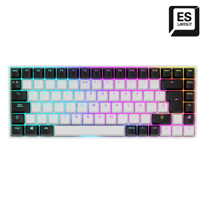 SHARKOON SKILLER SGK50 S3 Teclado Gaming Mecánico Blanco QWERTY Español SHARKOON SKILLER SGK50 S3 Teclado Gaming Mecánico Blanco QWERTY Español
