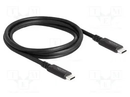 DeLOCK Cable USB4™ 40 Gbps Coaxial 1,2 m USB PD 3.1 240 W