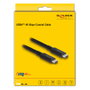 DeLOCK Cable USB4™ 40 Gbps Coaxial 1,2 m USB PD 3.1 240 W