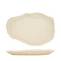 Summa Oyster Crema Set de 6 Platos Llanos Abstractos 30x22 cm