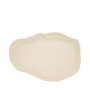 Summa Oyster Crema Set de 6 Platos Llanos Abstractos 30x22 cm