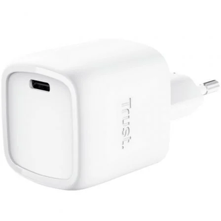 Trust 25520 Cargador Pared GaN Maxo 30W USB-C Rápida UE Trust 25520 Cargador Pared GaN Maxo 30W USB-C Rápida UE