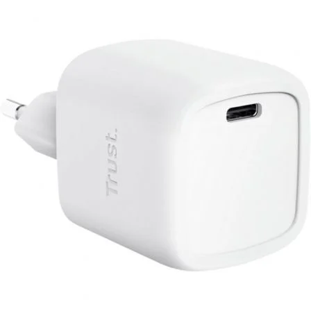 Trust 25520 Cargador Pared GaN Maxo 30W USB-C Rápida UE Trust 25520 Cargador Pared GaN Maxo 30W USB-C Rápida UE