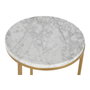 DKD Home Decor Mesita Auxiliar Glam Dorado Set de 2