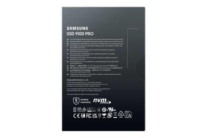 Samsung 9100 PRO 2 TB M.2 NVMe PCIe 5.0