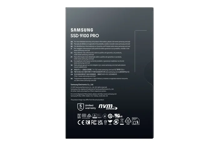 Samsung 9100 PRO 2 TB M.2 NVMe PCIe 5.0 SSD