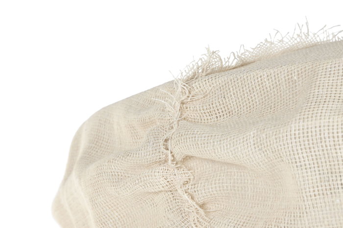 DKD Home Decor Lámpara de Techo Lino y Cuerda 80x80x20 Natural Crudo
