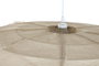 DKD Home Decor Lámpara de Techo Lino y Cuerda 80x80x20 Natural Crudo
