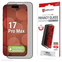 Displex Privacy Glass Protector de Pantalla para Apple iPhone 17 Pro Max