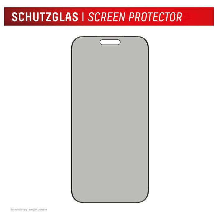 Displex Protector de Pantalla de Privacidad de Vidrio Templado 10H sin Burbujas, Compatible con Apple iPhone 17 Pro Max, Incluye Kit de Limpieza