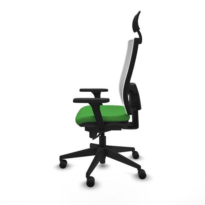 PIQUERAS Y CRESPO Silla de oficina Horna con Mecanismo Sincro, Verde y Blanco PIQUERAS Y CRESPO Silla de oficina Horna con Mecanismo Sincro, Verde y Blanco