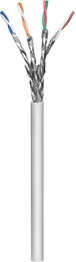 MicroConnect KAB031-100 S/FTP CAT6a 100m Gris LSZH