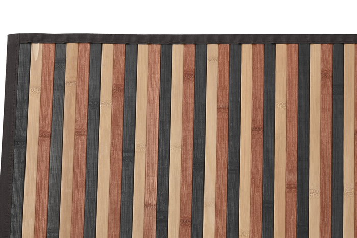 DKD Home Decor Alfombra Bamboo carpets 25 Bambú Marrón 200 x 140 cm Rayas (2 Unidades)