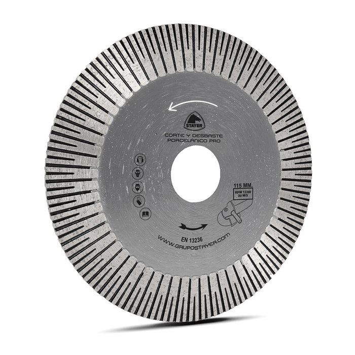 Oscar Diamant Disco de corte y desbaste porcelanico pro ø115 x 20 x 22,2 mm