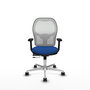 PIQUERAS Y CRESPO Silla de oficina Jorquera Azul y Blanco