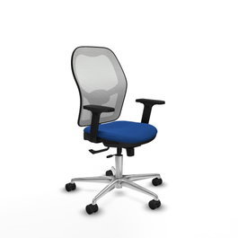 PIQUERAS Y CRESPO Silla de oficina Jorquera Azul y Blanco