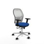 PIQUERAS Y CRESPO Silla de oficina Jorquera Azul y Blanco