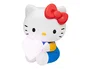 Wondee Lámpara Sobremesa Hello Kitty con Corazón Rosa 16 cm, Decoración Sanrio, Iluminación con Pilas AAA