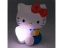 Wondee Lámpara Sobremesa Hello Kitty con Corazón Rosa 16 cm, Decoración Sanrio, Iluminación con Pilas AAA